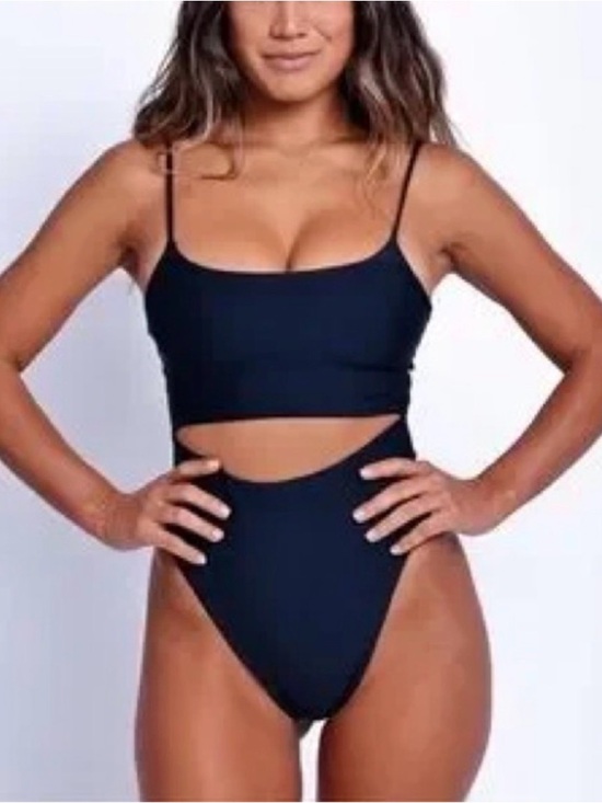 Skatie Other - Skatie Navy Cutout One-Piece Swimsuit